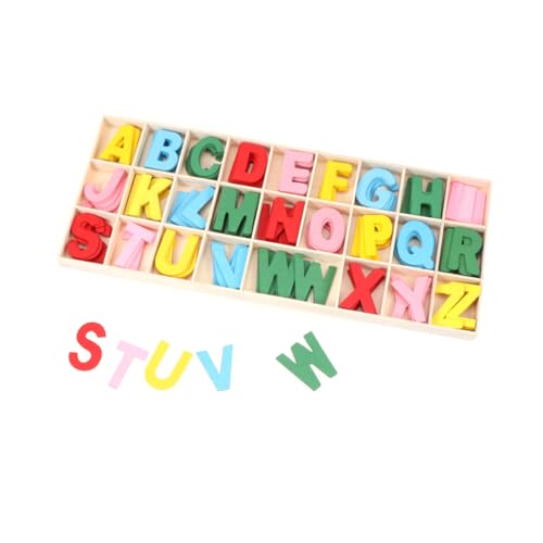 TOBBOMEY Holzalphabet-Spielzeug für Jungen und Mädchen Pädagogisches Lernspielzeug Tragbare Bastelbuchstaben Aus Holz Alter 3–6 Jahre Nr. 9 Glatte Kanten von TOBBOMEY