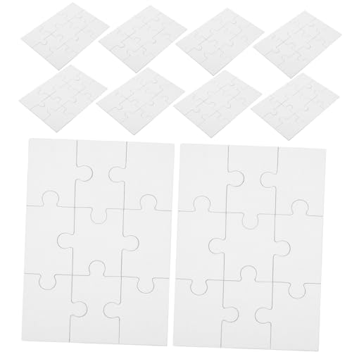 TOBBOMEY 10 Blatt Blanko Puzzle DIY Zubehör Bastelbedarf Puzzle Rohlinge Puzzle Zeichenpuzzle Basteln DIY Bastelbedarf DIY Puzzles DIY Rohlinge Produkte DIY Kunsthandwerk von TOBBOMEY