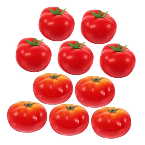 TOBBOMEY Künstliche Tomaten Simulierte Modelle 10er-Set Realistische Gemüsedekorationen für Die Fotografie von TOBBOMEY