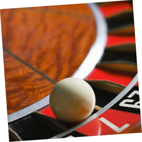 TOBBOMEY 10 Stück Teiliges Acryl Perlen Weiß Langlebige Spielperlen Ersatzkugeln für Roulette Wheel Klare Sichtbare Kugeln für Poker und Brettspiel Zubehör TOBBOMEY 10 Stück Teiliges Acryl Perlen Weiß Langlebige Spielperlen Ersatzkugeln für Roulette Wheel Klare Sichtbare Kugeln für Poker und Brettspiel Zubehör von TOBBOMEY