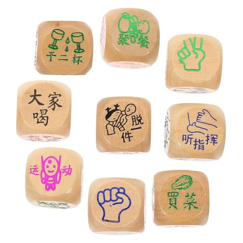 TOBBOMEY 10 Stück Teiliges Kleine Bunte Holz Würfel für Partyspiele Brettspiele Familien Spielspaß Handgefertigt Komfortabel für Spieleabende und Interaktive Unterhaltung TOBBOMEY 10 Stück Teiliges Kleine Bunte Holz Würfel für Partyspiele Brettspiele Familien Spielspaß Handgefertigt Komfortabel für Spieleabende und Interaktive Unterhaltung von TOBBOMEY