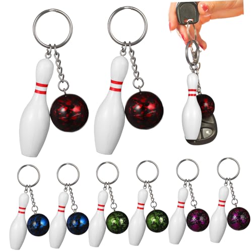 TOBBOMEY 10 Stück Teiliges Mini Bowling Schlüsselanhänger in Zufälligen Farben Sportliches Design Lebendige Anhänger für Taschen und Schlüsseldekoration Robust und Zufällige Farbe TOBBOMEY 10 Stück Teiliges Mini Bowling Schlüsselanhänger in Zufälligen Farben Sportliches Design Lebendige Anhänger für Taschen und Schlüsseldekoration Robust und Zufällige Farbe von TOBBOMEY