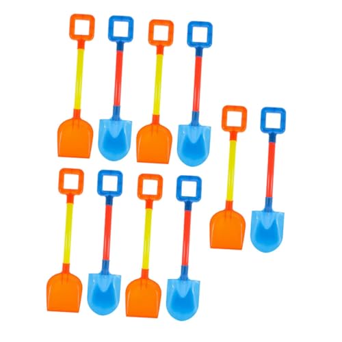 TOBBOMEY 10 Stück Teiliges Sandspielzeug für Kunststoff Strandschaufeln mit Spitzem und Flachem Kopf Leichtes Sicheres Lernspielzeug für Strand Garten und Schnee Zufällige Zufällige Farbe TOBBOMEY 10 Stück Teiliges Sandspielzeug für Kunststoff Strandschaufeln mit Spitzem und Flachem Kopf Leichtes Sicheres Lernspielzeug für Strand Garten und Schnee Zufällige Zufällige Farbe von TOBBOMEY