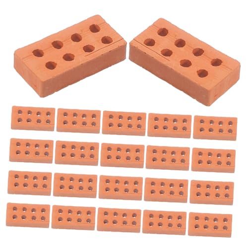 TOBBOMEY 100 Stück Teiliges Miniatur Ziegelstein für Bausteine für DIY Modellbau Bastelset für Sandtisch Mini Haus und Schloss Modellierung TOBBOMEY 100 Stück Teiliges Miniatur Ziegelstein für Bausteine für DIY Modellbau Bastelset für Sandtisch Mini Haus und Schloss Modellierung von TOBBOMEY
