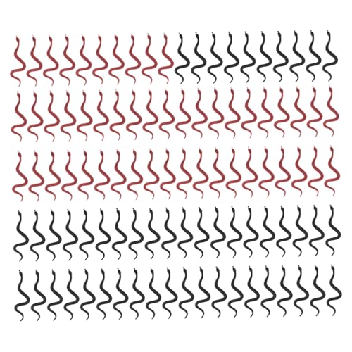 TOBBOMEY 100 Stück Teiliges Realistische Fake Schlangen aus Sicherem Material Lebensecht Gestaltet für Halloween Party Deko Grusel Requisiten und Pädagogisches Wildtier Lernspielzeug TOBBOMEY 100 Stück Teiliges Realistische Fake Schlangen aus Sicherem Material Lebensecht Gestaltet für Halloween Party Deko Grusel Requisiten und Pädagogisches Wildtier Lernspielzeug von TOBBOMEY