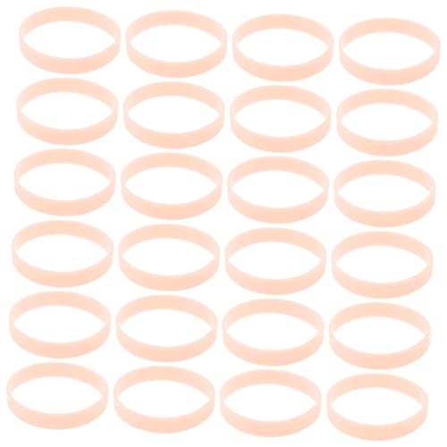 TOBBOMEY 100st Leuchtendes Silikonarmband Sportarmbänder Leuchtendes Armband Bonbon-armbänder Identifikationsarmbänder Party Bulk-armbänder Leuchtstäbe Für Armbänder Masse Kieselgel Orange von TOBBOMEY