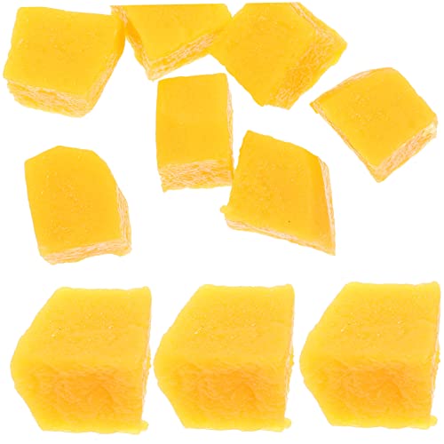 TOBBOMEY 10Pcs Künstliche Frucht Frucht Faux Mango Slice Simulierte Früchte Schmücken Künstliche Mango Scheibendekor Lopwindow Schmücken Foto Requisite Wohnkultur Lebenseike Obstdekorationen von TOBBOMEY