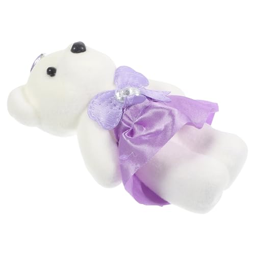 TOBBOMEY 10st Bärenverzierung Plüsch Gefüllte Bärenpuppe Bequemer Kuschelbär Bärenpuppe Im Schlafzimmer Kuscheltiere Bär Kuscheltiere Plüschbären Tragen Schaum Lavender von TOBBOMEY