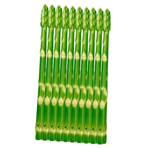 TOBBOMEY 10st Küchensimulation Spargel Schaufenster Spargel Ornament Spargel-Modell Spargel-Display-Requisiten Gefälschte Spargelstütze Künstlicher Spargel Spargel-Foto-Requisite PVC Green von TOBBOMEY