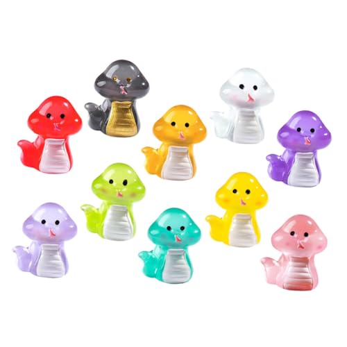 TOBBOMEY 10st Mikro-landschaftsdekoration Bade Fingerpuppen Dino-badespielzeug Winzige Figuren Badespielzeug Ohne Löcher Mini-schlangenspielzeug Axolotl Kuchendeckel Babybadeutensilien Harz von TOBBOMEY