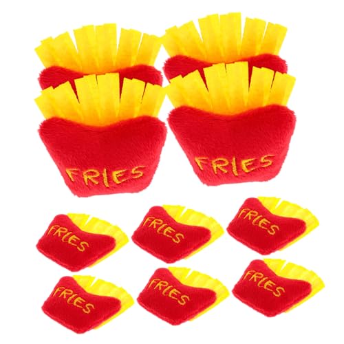 TOBBOMEY 10st Plüsch-chip-Spielzeug Lustiges Plüschkissen Spielzeug-Pommes Frites Lustiges Essenskissen Gefälschte Pommes Frites Soft-Food-Modell Essen Plüschtier Simulation Pommes Frites von TOBBOMEY