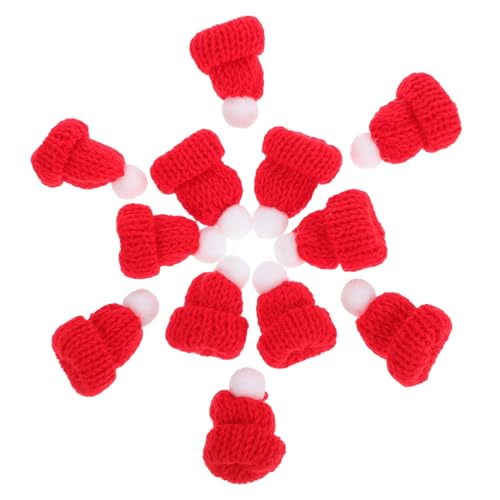 TOBBOMEY 12 Stück Teiliges Mini Strick Weihnachtsmützen DIY Bastelset Weihnachtsdeko Kreative Mini Mützen aus Wollgarn für Kleidung Taschen Accessoires Festliche Dekoration TOBBOMEY 12 Stück Teiliges Mini Strick Weihnachtsmützen DIY Bastelset Weihnachtsdeko Kreative Mini Mützen aus Wollgarn für Kleidung Taschen Accessoires Festliche Dekoration von TOBBOMEY