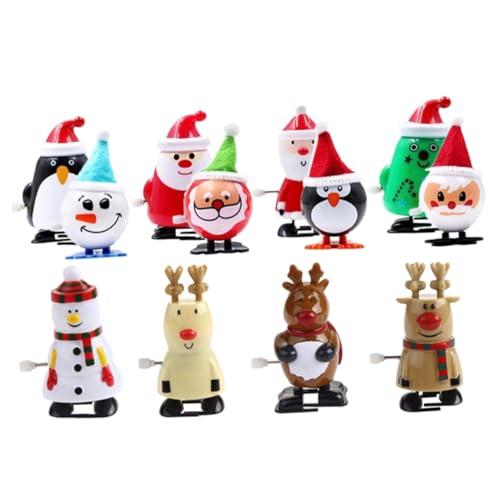 TOBBOMEY 12 Stück Teiliges Wind Up Weihnachtsmann Miniatur Aufziehfiguren aus Sicherem Kunststoff Lustige Weihnachtsdeko ohne Batterien Tischdekoration und Weihnachtsprank für Familie TOBBOMEY 12 Stück Teiliges Wind Up Weihnachtsmann Miniatur Aufziehfiguren aus Sicherem Kunststoff Lustige Weihnachtsdeko ohne Batterien Tischdekoration und Weihnachtsprank für Familie von TOBBOMEY