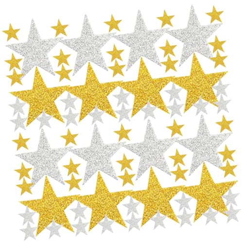 TOBBOMEY 180 Stück Teiliges Abziehbare Glitzer Stern Aufkleber Glänzende Eva Sterne Kinderfreundliche Belohnungssticker für Basteln Dekoration Schule und Party TOBBOMEY 180 Stück Teiliges Abziehbare Glitzer Stern Aufkleber Glänzende Eva Sterne Kinderfreundliche Belohnungssticker für Basteln Dekoration Schule und Party von TOBBOMEY