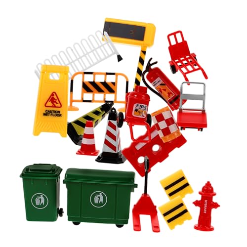 TOBBOMEY 19 Stück Teiliges Miniatur verkehrsschilder Realistische Verkehrsbarrieren aus Robustem Material Pädagogisches zur Verkehrssicherheit für Kombinierbar mit Baustellenfahrzeugen TOBBOMEY 19 Stück Teiliges Miniatur verkehrsschilder Realistische Verkehrsbarrieren aus Robustem Material Pädagogisches zur Verkehrssicherheit für Kombinierbar mit Baustellenfahrzeugen von TOBBOMEY