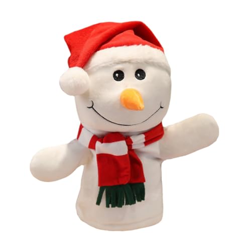 TOBBOMEY 1pc Praktische Weihnachten Finger Puppet Lustige Eltern-Kind-pädagogisches Spielzeug (weiß) von TOBBOMEY