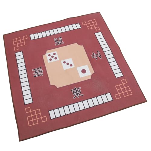 TOBBOMEY 1stk Tischtuch Mini-Mahjong-Spiel Mahjong-tischdecke Mahjong-ständer Spielmatte Mahjong-Matte Outdoor-Mahjong Spieltisch Automatischer Mahjong-Tisch Mahjongg Mahjong-Tuch Brown von TOBBOMEY