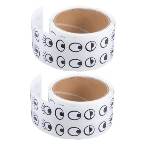 TOBBOMEY 2 Rollen Selbstklebende Wackelaugen Aufkleber Schwarz Weiß Cartoon Augen Sticker für Basteln Scrapbooking DIY Kreative Dekoration mit Haftung und Einfachem Auftragen TOBBOMEY 2 Rollen Selbstklebende Wackelaugen Aufkleber Schwarz Weiß Cartoon Augen Sticker für Basteln Scrapbooking DIY Kreative Dekoration mit Haftung und Einfachem Auftragen von TOBBOMEY