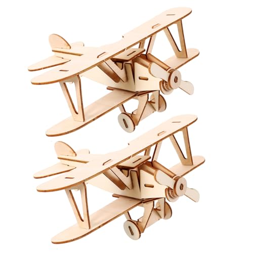 TOBBOMEY 2 Sätze Holzflugzeug Puzzle Kit DIY Modellflugzeug Bastelset für Erwachsene Realistisches Sicheres Holzpuzzle mit Glatter Oberfläche Dekoratives Lernspielzeug für Jungen und TOBBOMEY 2 Sätze Holzflugzeug Puzzle Kit DIY Modellflugzeug Bastelset für Erwachsene Realistisches Sicheres Holzpuzzle mit Glatter Oberfläche Dekoratives Lernspielzeug für Jungen und von TOBBOMEY