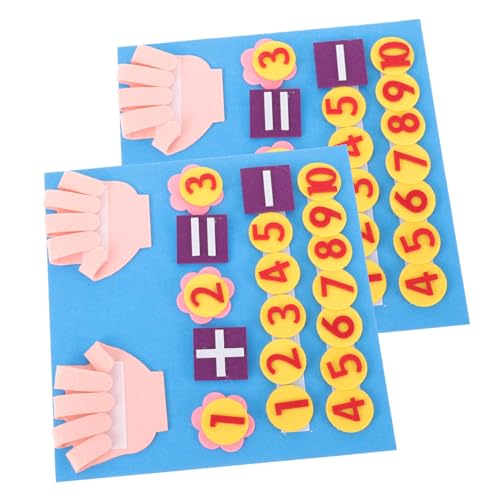 TOBBOMEY 2 Sätze Mathematik Lernspielzeug Additions Subtraktionsspielzeug aus Filz für Kleinkinder Tragbares Einfaches Rechenbrett zur Zahlen Mengenförderung im Kindergarten TOBBOMEY 2 Sätze Mathematik Lernspielzeug Additions Subtraktionsspielzeug aus Filz für Kleinkinder Tragbares Einfaches Rechenbrett zur Zahlen Mengenförderung im Kindergarten von TOBBOMEY