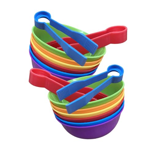 TOBBOMEY 2 Sätze Sortierschalen mit Pinzetten Lernspielzeug für Kleinkinder Farbzuordnung und Zählen Fördert Hand Auge Koordination und Kognitive Entwicklung Frei Langlebig und Leicht TOBBOMEY 2 Sätze Sortierschalen mit Pinzetten Lernspielzeug für Kleinkinder Farbzuordnung und Zählen Fördert Hand Auge Koordination und Kognitive Entwicklung Frei Langlebig und Leicht von TOBBOMEY