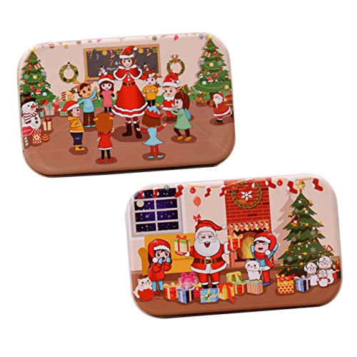 TOBBOMEY 2 Sätze Weihnachts Holzpuzzle Lernspielzeug Weihnachtsmotiv Jigsaw Holzspielzeug Fördert Kreativität und Kognitive Fähigkeiten TOBBOMEY 2 Sätze Weihnachts Holzpuzzle Lernspielzeug Weihnachtsmotiv Jigsaw Holzspielzeug Fördert Kreativität und Kognitive Fähigkeiten von TOBBOMEY