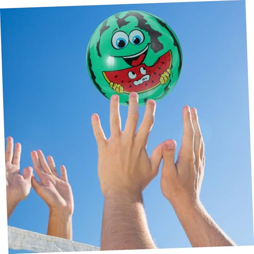 TOBBOMEY 2 Stück Aufblasbare PVC Strandbälle Wasserspielzeug mit Lachendem Wassermelonen Leicht Robust für Pool Garten und Sommerstrand TOBBOMEY 2 Stück Aufblasbare PVC Strandbälle Wasserspielzeug mit Lachendem Wassermelonen Leicht Robust für Pool Garten und Sommerstrand von TOBBOMEY