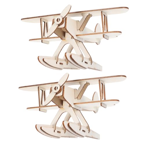TOBBOMEY 2 Stück DIY Holzflugzeug Modell Set Teilig aus Holz Bemalbares Flugzeug für Tragbares Bastelset Kreativität Logischem Denken und Handwerklichen Fähigkeiten Leicht und TOBBOMEY 2 Stück DIY Holzflugzeug Modell Set Teilig aus Holz Bemalbares Flugzeug für Tragbares Bastelset Kreativität Logischem Denken und Handwerklichen Fähigkeiten Leicht und von TOBBOMEY