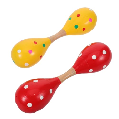 TOBBOMEY 2 Stück Doppelseitige Holz-Maracas für Nachhaltige Sichere Hand-rasseln mit Klarem Rhythmus Fördert Gehör Koordination und Musikalische Früherziehung TOBBOMEY 2 Stück Doppelseitige Holz-Maracas für Nachhaltige Sichere Hand-rasseln mit Klarem Rhythmus Fördert Gehör Koordination und Musikalische Früherziehung von TOBBOMEY