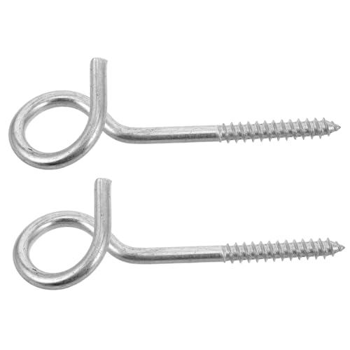 TOBBOMEY 2 Stück Edelstahl Schraubösen Haken Schwerlast Metallhaken für Schaukel Stuhl Decke Holzbalken Montage Sicher und Langlebig für Innen und Außen TOBBOMEY 2 Stück Edelstahl Schraubösen Haken Schwerlast Metallhaken für Schaukel Stuhl Decke Holzbalken Montage Sicher und Langlebig für Innen und Außen von TOBBOMEY