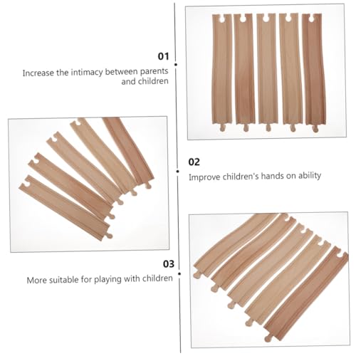 TOBBOMEY 2 Stück Holzeisenbahn Erweiterung Bogen gleisset für Hochwertiges Holzmaterial Sanft Geschliffen Sicher und Langlebig Fördert Kreative Bahn szenen und Handwerkliche Fähigkeiten TOBBOMEY 2 Stück Holzeisenbahn Erweiterung Bogen gleisset für Hochwertiges Holzmaterial Sanft Geschliffen Sicher und Langlebig Fördert Kreative Bahn szenen und Handwerkliche Fähigkeiten von TOBBOMEY