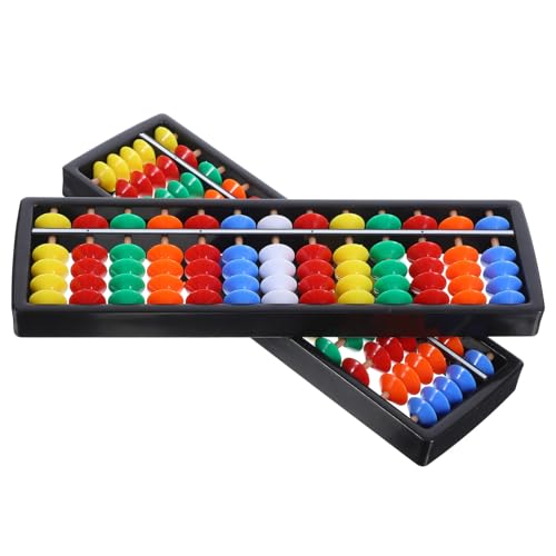 TOBBOMEY 2 Stück Praktischer Kunststoff Stellig Bunte Perlen Lernhilfe für Rechenübung und Mathematikförderung Leicht und Tragbar für Schule und Zuhause TOBBOMEY 2 Stück Praktischer Kunststoff Stellig Bunte Perlen Lernhilfe für Rechenübung und Mathematikförderung Leicht und Tragbar für Schule und Zuhause von TOBBOMEY