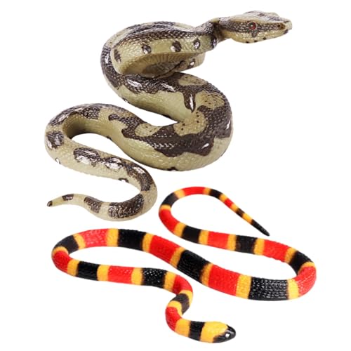TOBBOMEY 2 Stück Realistisches Schlangenspielzeug Teiliges Kunststoff Modell Kleine Schlange für Halloween Streich Requisiten Dekoration und Lustige Scherzartikel für Erwachsene TOBBOMEY 2 Stück Realistisches Schlangenspielzeug Teiliges Kunststoff Modell Kleine Schlange für Halloween Streich Requisiten Dekoration und Lustige Scherzartikel für Erwachsene von TOBBOMEY