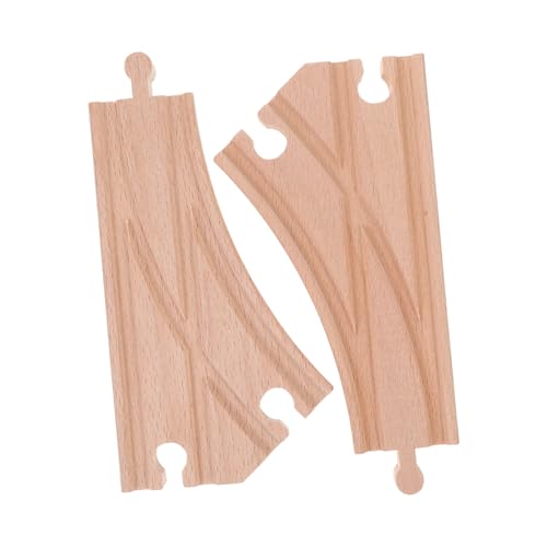TOBBOMEY 2 Stück Teiliges Holzschienen erweiterungsset mit Mehrfach weiche Robuste Holzeisenbahn gleise für Kreative Streckenlayouts Kompatibel mit Führenden Holzbahnmarken Kindersicher TOBBOMEY 2 Stück Teiliges Holzschienen erweiterungsset mit Mehrfach weiche Robuste Holzeisenbahn gleise für Kreative Streckenlayouts Kompatibel mit Führenden Holzbahnmarken Kindersicher von TOBBOMEY