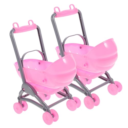 TOBBOMEY 2 Stück Teiliges Kinderwagenspielzeug aus Kunststoff Realistische Nachbildung Puppenwagen für Pädagogisches Outdoor Leicht und Platzsparend als TOBBOMEY 2 Stück Teiliges Kinderwagenspielzeug aus Kunststoff Realistische Nachbildung Puppenwagen für Pädagogisches Outdoor Leicht und Platzsparend als von TOBBOMEY