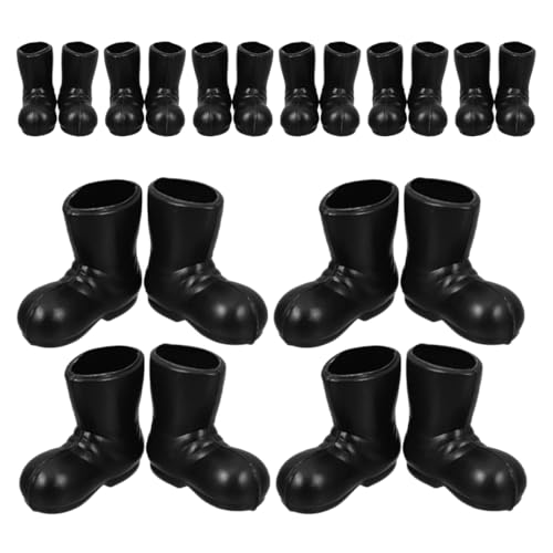 TOBBOMEY 20 Stück Mini-weihnachtsmann-Schuhe, Miniatur-weihnachtsmann-Stiefel, Kleine Weihnachtsmann-Stiefel, Spielzeug, Puppenschuhe, Ornamente Für Weihnachten, Weihnachten, von TOBBOMEY