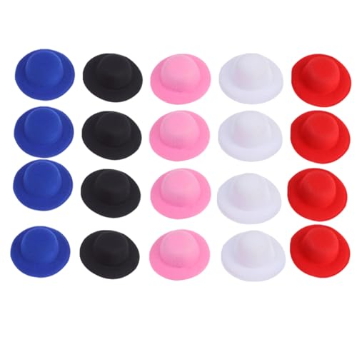 TOBBOMEY 20 Stück Teiliges DIY Mini Hüte Kleine Hut Anhänger in Rot Blau Handgefertigte Bastelaccessoires für Mädchen Weihnachtsdeko Bastelset für Heimdekoration TOBBOMEY 20 Stück Teiliges DIY Mini Hüte Kleine Hut Anhänger in Rot Blau Handgefertigte Bastelaccessoires für Mädchen Weihnachtsdeko Bastelset für Heimdekoration von TOBBOMEY