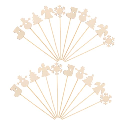 TOBBOMEY 20 Stück Teiliges Weihnachts aus Unbehandeltem Holz Schneeflocke Weihnachtsbaum Schneemann Engel Leichte Sichere DIY Malstäbe für Kindergeburtstag Basteln Kreatives TOBBOMEY 20 Stück Teiliges Weihnachts aus Unbehandeltem Holz Schneeflocke Weihnachtsbaum Schneemann Engel Leichte Sichere DIY Malstäbe für Kindergeburtstag Basteln Kreatives von TOBBOMEY