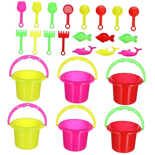 TOBBOMEY 24 Stück Teiliges Sandspielzeug Mini Sandkübel Bunte Strand Eimer Leicht Gripbar Kreatives Strandspielzeug für Jungen Mädchen Spaß Am Strand TOBBOMEY 24 Stück Teiliges Sandspielzeug Mini Sandkübel Bunte Strand Eimer Leicht Gripbar Kreatives Strandspielzeug für Jungen Mädchen Spaß Am Strand von TOBBOMEY