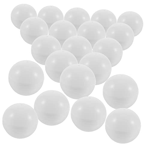 TOBBOMEY 25St Lotteriekugel Bälle-Verlosung Pong-Netz Schwarze Gewinnspielbälle Partybälle Mini-Trichter tischtennisball tischfussball Spielzubehör Kugelstützen aus Kunststoff PVC Weiß von TOBBOMEY