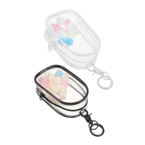 TOBBOMEY 2St Babytasche Zeigen transparente Aufbewahrungstasche schlüsselanhänger Kuscheltierhalter durchsichtige Organizer-Taschen Klarsichtvitrine für Figuren Kuscheltier Aufbewahrung PVC von TOBBOMEY