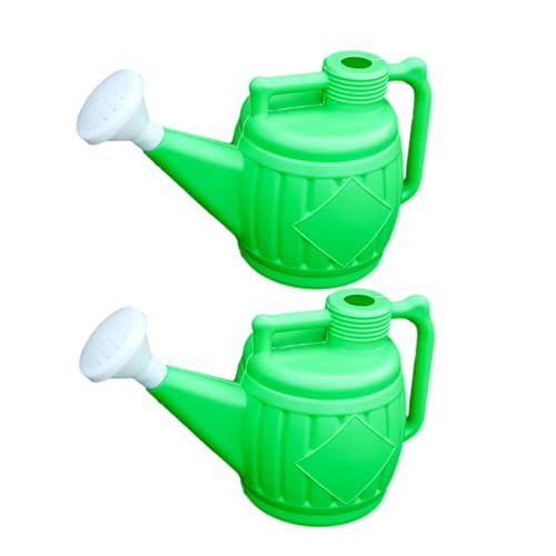 TOBBOMEY 2St Gießkanne wasserkocher giesskanne bewässerung System pflanzkuebel Waterbottle Schlauch Gewächshaus Cool Pflanzen Globen Garten gießflasche Gartenbedarf Streudosen Plastik Green von TOBBOMEY