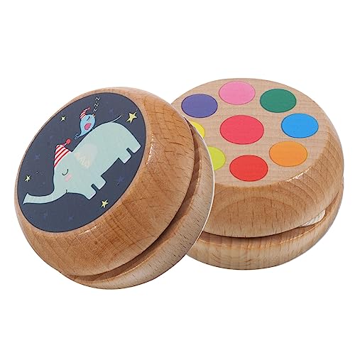 TOBBOMEY 2St Jo-Jo Yoyo-Bälle für Anfänger klassisches chinesisches Yoyo-Spielzeug -Ball outdoorspielzeug Outdoor Spielzeug Unisex-Fingerspitzenball -Kugeln aus Holz hölzern von TOBBOMEY