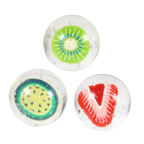 TOBBOMEY 3 Stück Bouncy Balls mit Fruchtigem Design Kleine Langlebige Hüpfbälle aus Umweltfreundlichem Material für Indoor und Outdoor Spielspaß für Geburtstage und Feiertage TOBBOMEY 3 Stück Bouncy Balls mit Fruchtigem Design Kleine Langlebige Hüpfbälle aus Umweltfreundlichem Material für Indoor und Outdoor Spielspaß für Geburtstage und Feiertage von TOBBOMEY