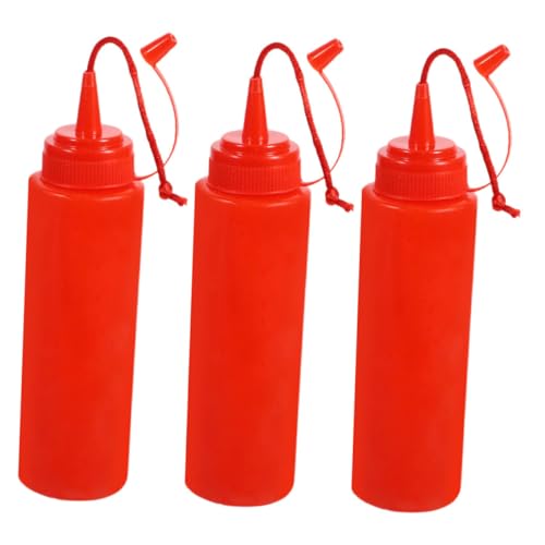 TOBBOMEY 3 Stück Knifflige Ketchup Flasche Spielzeug Gefälschte Ketchup Flasche Gefälschte Squirt Senfflasche Lustige Squirt Flaschen Seltsames Zeug Geräuschmacher von TOBBOMEY