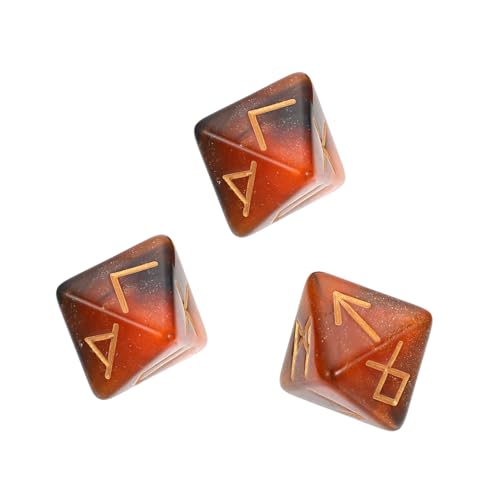 TOBBOMEY 3 Stück Seitiges Polyedrisches Würfelspiel Buntes Acryl Leicht Langlebig Tragbar Kreative Runenwürfel für Brett und Rollenspiele Partyspiel Zubehör Teilig TOBBOMEY 3 Stück Seitiges Polyedrisches Würfelspiel Buntes Acryl Leicht Langlebig Tragbar Kreative Runenwürfel für Brett und Rollenspiele Partyspiel Zubehör Teilig von TOBBOMEY