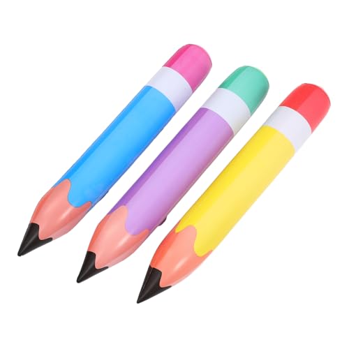 TOBBOMEY 3 Stück Teiliges Aufblasbares Jumbo Bleistift aus Robustem PVC Bunte Schulanfang Dekoration für Klassenzimmer Einfache Handhabung Langlebig und Reißfest für Geburtstags und TOBBOMEY 3 Stück Teiliges Aufblasbares Jumbo Bleistift aus Robustem PVC Bunte Schulanfang Dekoration für Klassenzimmer Einfache Handhabung Langlebig und Reißfest für Geburtstags und von TOBBOMEY