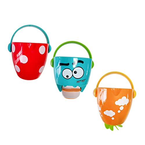TOBBOMEY 3 Stück Teiliges Badespielzeug Wasser Eimer Spritzspielzeug Cartoon Design für Badewanne Spielspaß TOBBOMEY 3 Stück Teiliges Badespielzeug Wasser Eimer Spritzspielzeug Cartoon Design für Badewanne Spielspaß von TOBBOMEY