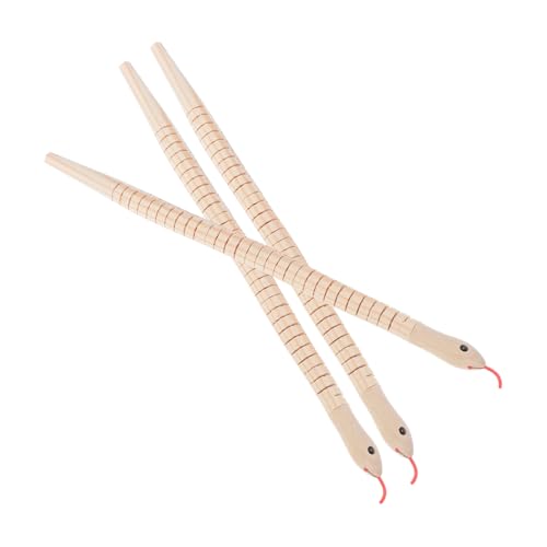 TOBBOMEY 3 Stück Teiliges Holzschlangen zum Bemalen Flexible Sichere und Realistische Schlangenfiguren aus Holz und Familienspielzeug für Halloween Deko und Kreativen TOBBOMEY 3 Stück Teiliges Holzschlangen zum Bemalen Flexible Sichere und Realistische Schlangenfiguren aus Holz und Familienspielzeug für Halloween Deko und Kreativen von TOBBOMEY