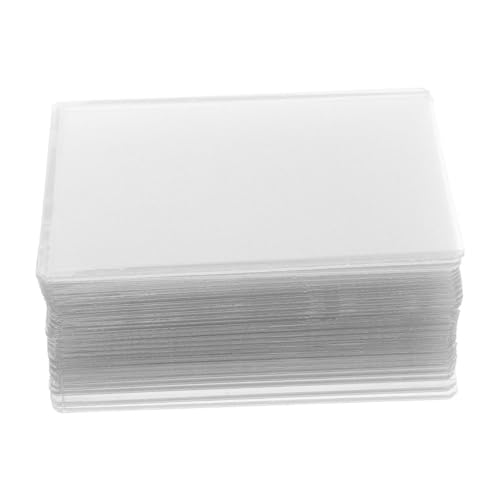 TOBBOMEY 30St Kartenabdeckung Commander-Deck-Kartenhüllen Kartenschutzhüllen Kartensammler Spielkartenschutzfolie Baseballkartenständer Kunststoffhüllen für Karten PVC Transparent von TOBBOMEY